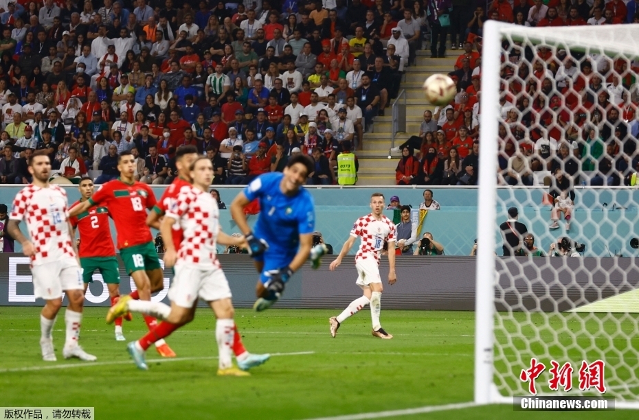 三四名决战克罗地亚二比一击败摩洛哥两队共同